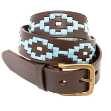 Pale Blue Dot Polo Belt by Pioneros