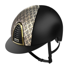 Riding Helmet Cromo 2.0 Textile Black - Circus Gold by KEP Italia