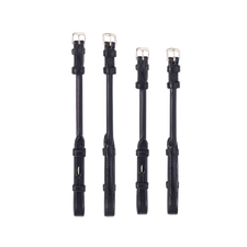 Rounded Cheek Pieces Three Ties by Equiline