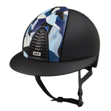 Riding Helmet Cromo 2.0 Textile Polo - Blue Vikings by KEP
