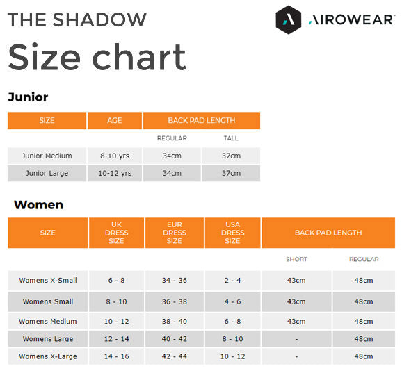 Junior Back Protector Shadow by Airowear